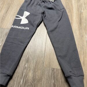 Under Armour Pitch Gray Fleece Logo Joggers